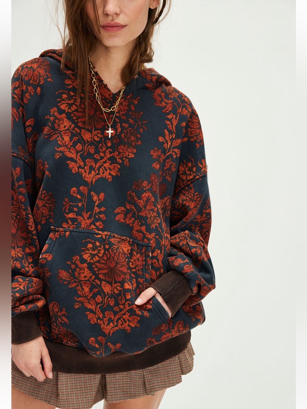 NWOT WE THE FREE IT’S A VIBE PRINTED HOODIE | LARGE - Picture 2 of 4